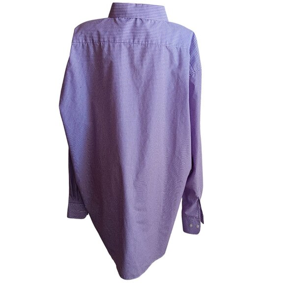 XXL Vintage 1990s Womens Sequin Top NEW P.G.B. Purple Checker Blouse Shirt XXL - Picture 5 of 6